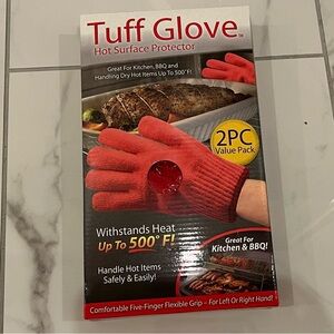 Red Heat-Resistant Kitchen Gloves - 2PC Value Pack